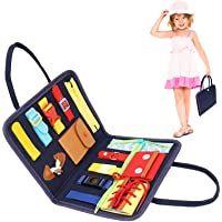 Herefun Tablero Ocupado para Niños- Habilidades Básicas Juguetes Educativo Temprano Busy Board para Niños Juguetes…